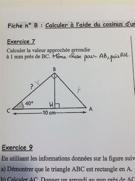 Bonjour Pouvez Vous Maider Pour Cet Exercice De Maths Exercice S