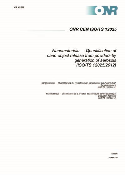 Onr Cen Iso Ts Nanomaterials Quantification Of Nano