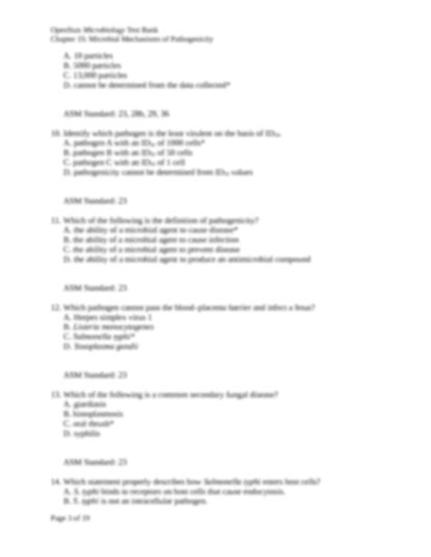 SOLUTION Openstax Microbiology Test Bank Chapter 15 Microbial