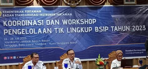 Berita Bsip Ntt Bsip Ntt Mengikuti Koordinasi Dan Workshop