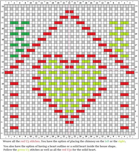 2 House Patterns — 6″ ( 47 x 47) loom – Adventures in Pin Loom Weaving