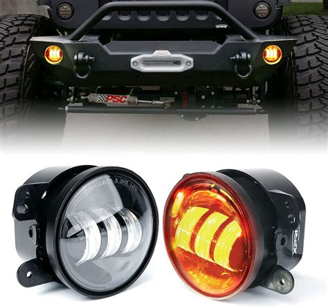 Amazon Spl Upgraded Inch Led Fog Lights Jeep Jk Wrangler