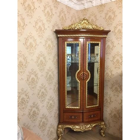 Угловая витрина Моника (орех) Купить по цене 98016 в интернет магазине ...