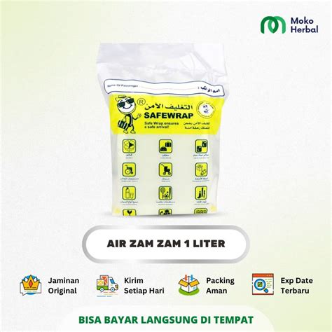 Jual Air Zamzam 1 Liter Zam Zam Water Original 100 Shopee Indonesia