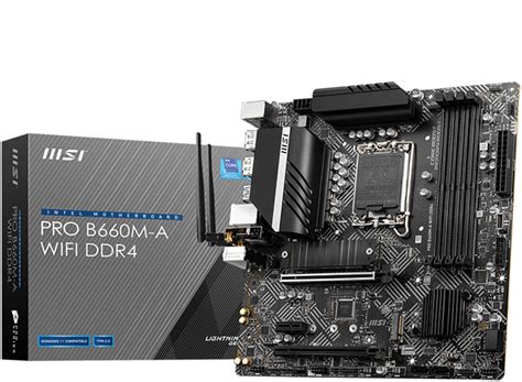 Msi Pro B M A Wifi Ddr Matx Gaming Motherboard Lga Socket