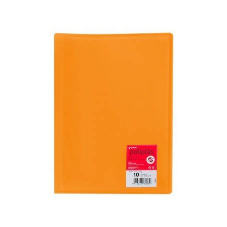 Carpeta Fundas A Pp Flexible Translucido Naranja