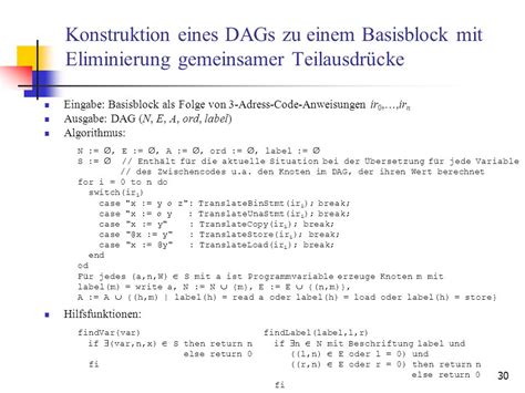 Vorlesung Compilertechnik Sommersemester Ppt Herunterladen