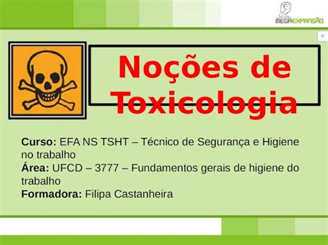 Ppt Curso Efa Ns Tsht T Cnico De Seguran A E Higiene No Trabalho