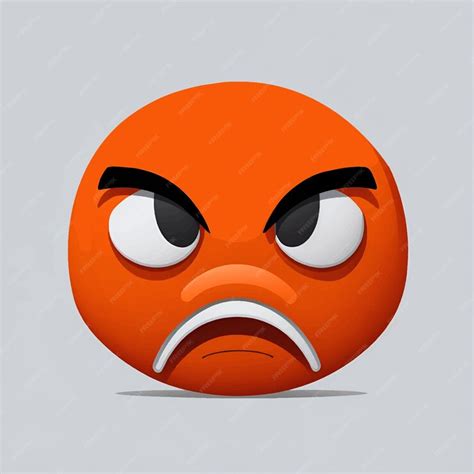 화난 직선 얼굴 Emoji 반응 기호 아이콘 벡터 일러스트 프리미엄 벡터