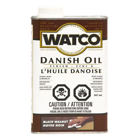 Watco Danish Oil One Step Finish in Black Walnut, 946 mL | The Home ...