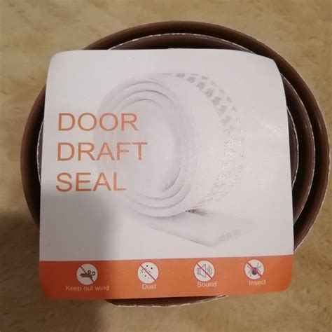 Silicone door draft seal strip, Furniture & Home Living, Home Improvement & Organisation, Home ...