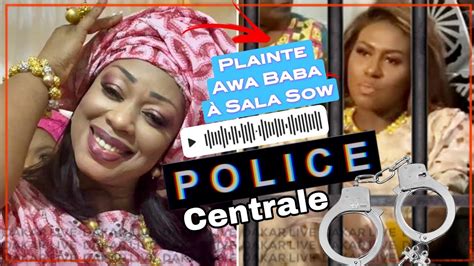 Awa Baba Thiam Traduit Sala Sow En Justice Depuis Mardi Sur L Affaire