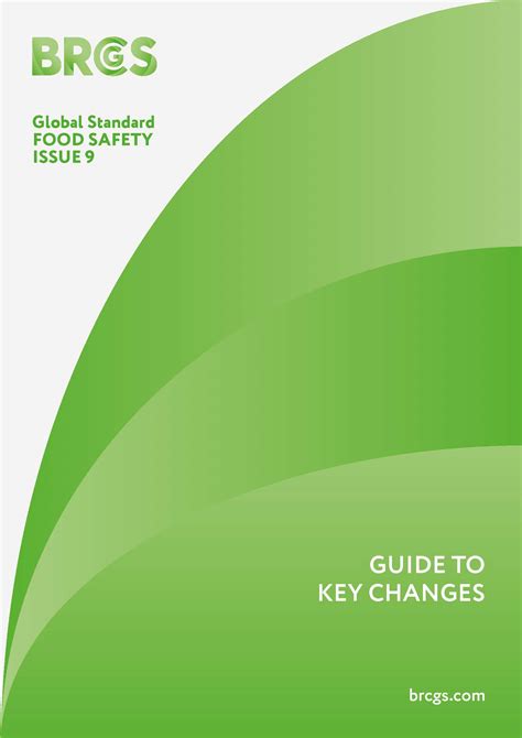 Global Standard Food Safety Issue 9 Guide To Key Changes BRCGS