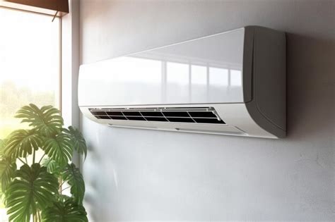 Premium Ai Image Modern Air Conditioner On The Wall Climate Control