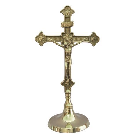 Brass Standing Crucifix The Catholic Company