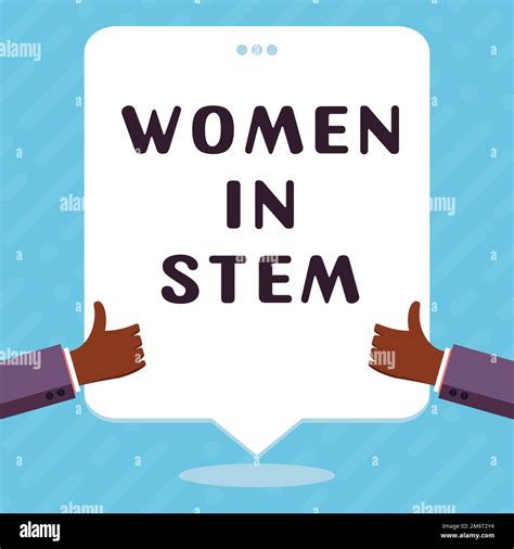 Conceptual Caption Women In Stem Business Idea Science Technology