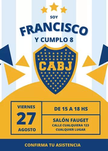 Invitación Digital Boca Juniors