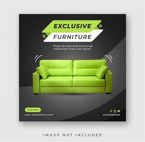 Premium Psd Furniture Sale Social Media Post Web Banner