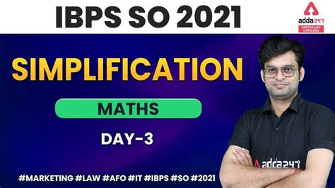 IBPS SO 2021 Maths Simplification Day 3 YouTube