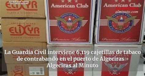 La Guardia Civil Interviene 6 119 Cajetillas De Tabaco De Contrabando