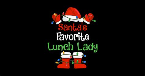 Santa S Favorite Lunch Lady Funny Christmas Pajamas Santas Favorite