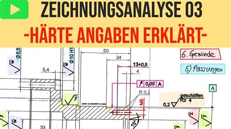 HÄRTEANGABEN FREISTICHE Einfach Erklärt Technisches Zeichnen lernen