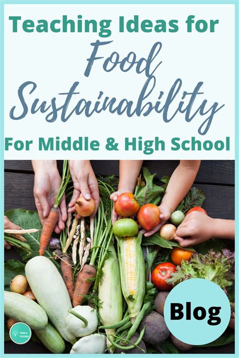 Food Sustainability Lesson Plan Ideas For Middle School And High School