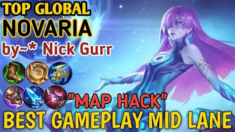 21 ASSIST GAMEPLAY NOVARIA MID LANE BUILD EMBLEM NOVARIA MLBB YouTube