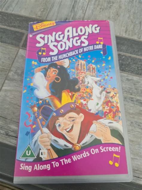 Sing Along Songs The Hunchback Of Notre Dame Vhs Video Walt Disney