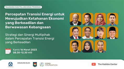 Peluncuran Program Dan Gelar Wicara Transisi Energi Berkeadilan The