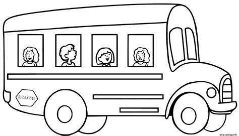 Coloriage Autobus Scolaire Pour Les Enfants Dessin Bus à imprimer