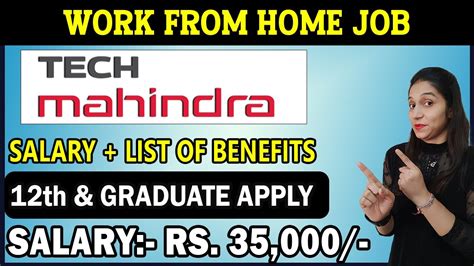 Tech Mahindra Work From Home Jobs Online Job At Home Work From