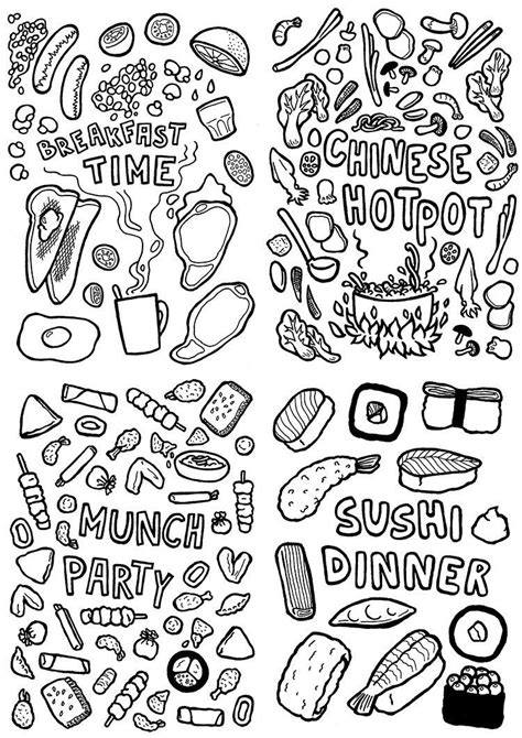 Printable Sushi Coloring Pages - Wickedgoodcause