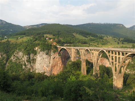 Durdevica Tara Bridge Over The Tara River Montenegro Stock Photo