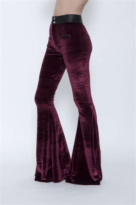 Our Velvet Flare Pant Detail Velvet Flare Pants Velvet Fashion