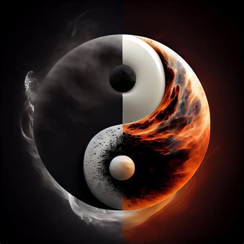 S Mbolo Abstracto De Yin Yang Foto Premium