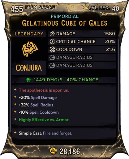 Gelatinous Cube • WL – Legendary Grenade | Lootlemon