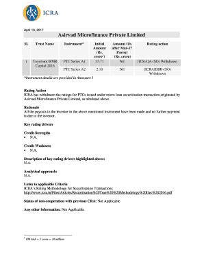 Fillable Online Asirvad Microfinance Private Limited Fax Email Print