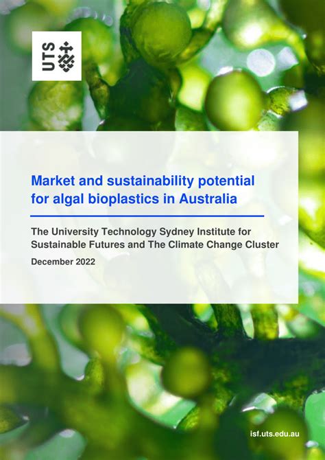 PDF Market And Sustainability Potential For Algal Bioplastics In