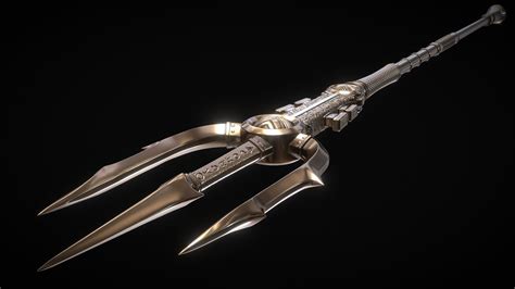 Poseidons Trident Buy Royalty Free 3d Model By Omassyx 8ca5f82