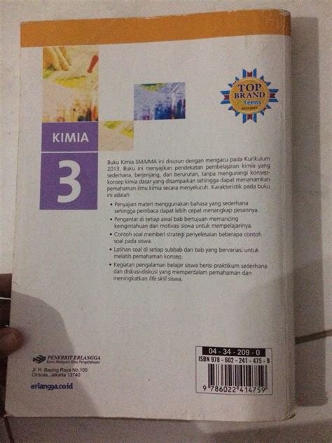 Buku Cetak Kimia Sma Kelas Erlangga Kurikulum Buku Alat