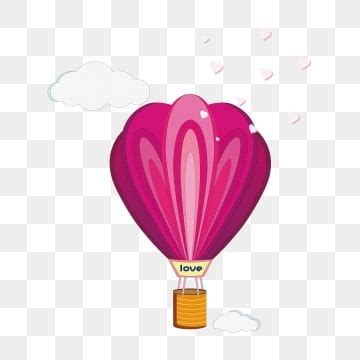 Hot Air Balloons Clipart Transparent Background Valentines Day Hot Air Balloon Beautiful Hot
