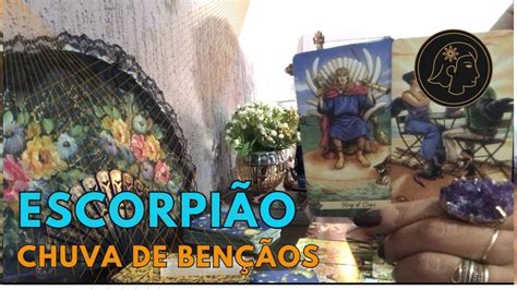 Escorpião Chega um furacão de bençãos Um presente divino tarot