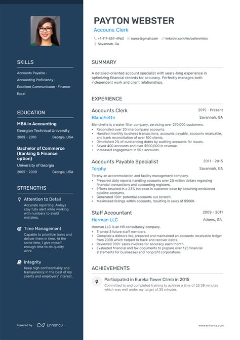 Applicant Resume Sample For Clerk