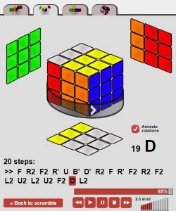 Online Rubik's Cube Solver App