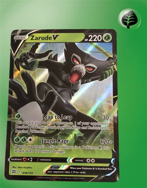 Zarude V 016 172 Brilliant Stars TCG Coleccionistas