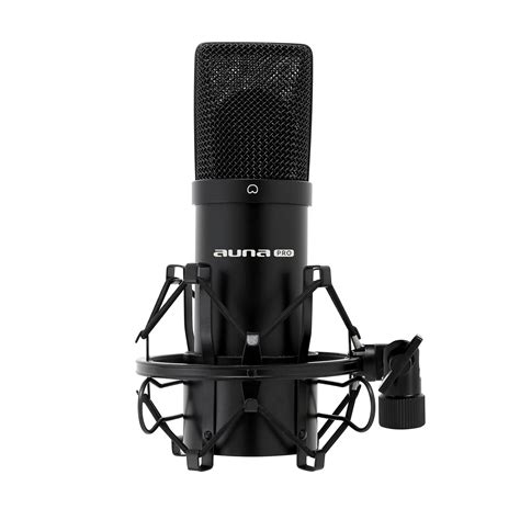 Auna Pro MIC 900B Microfono A Condensatore Da Studio USB Nero