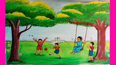 Children Park Painting