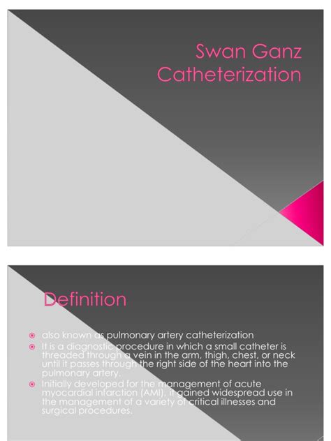 Swan Ganz Catheterization Embolism Catheter Free 30 Day Trial Scribd