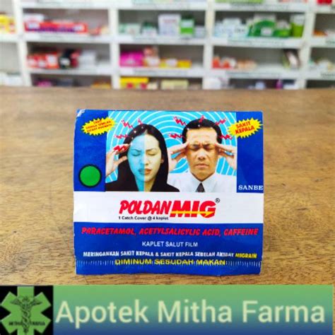 Jual Poldanmig Poldan Mig Obat Sakit Kepala Migrain Shopee Indonesia